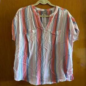 Chico's Colorful Striped Top